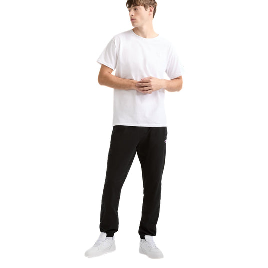 Translation missing: en.Champion Lounge Pants Black Size Small Cinched Hem C Logo Lightweight Jersey