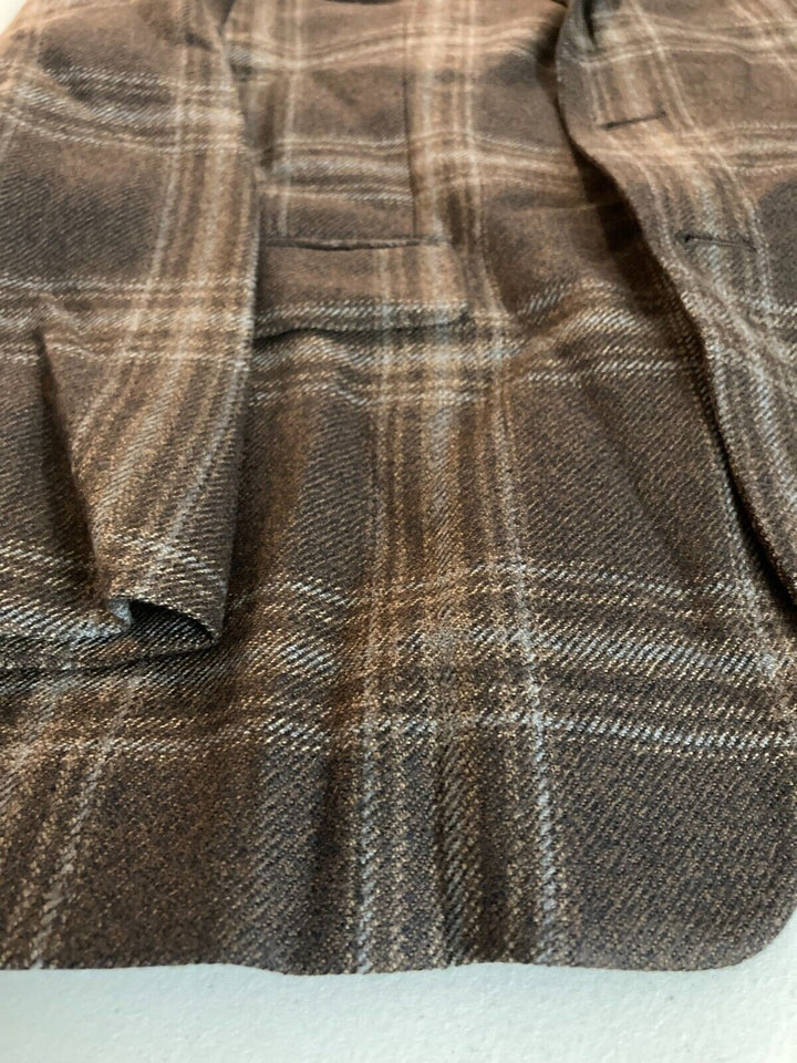 Translation missing: en.Lauren Ralph Lauren Lexington Men's Flex Plaid Wool-Blend Blazer Brown-43R