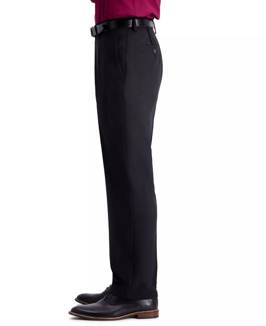 Translation missing: en.Haggar Men's Travel Performance Tailored Fit Dress Pants Black Solid-32Wx30L