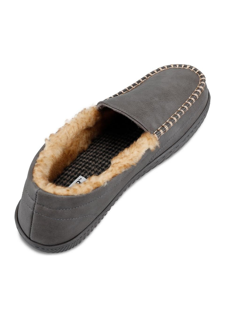 Translation missing: en.Haggar Men's Smooth Venetian Indoor/Outdoor Slipper - Grey-L 9.5-10.5