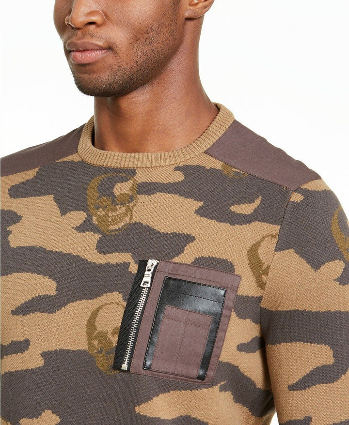 Translation missing: en.INC International Concepts INC Men's Alissa Camo Sweater Antique Khaki XL
