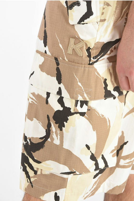 Translation missing: en.KENZO Men's Camo Printed Ripstop Cargo Shorts Multicolor-Size 34