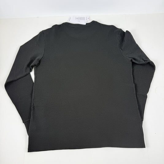 Translation missing: en.Lacoste Men's Large Croc Thermal Waffle Sleep Shirt Black-2XL
