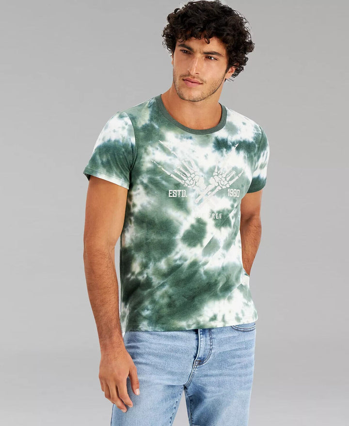 Translation missing: en.And Now This Men's Live Free Graphic T-Shirt in Green-Medium