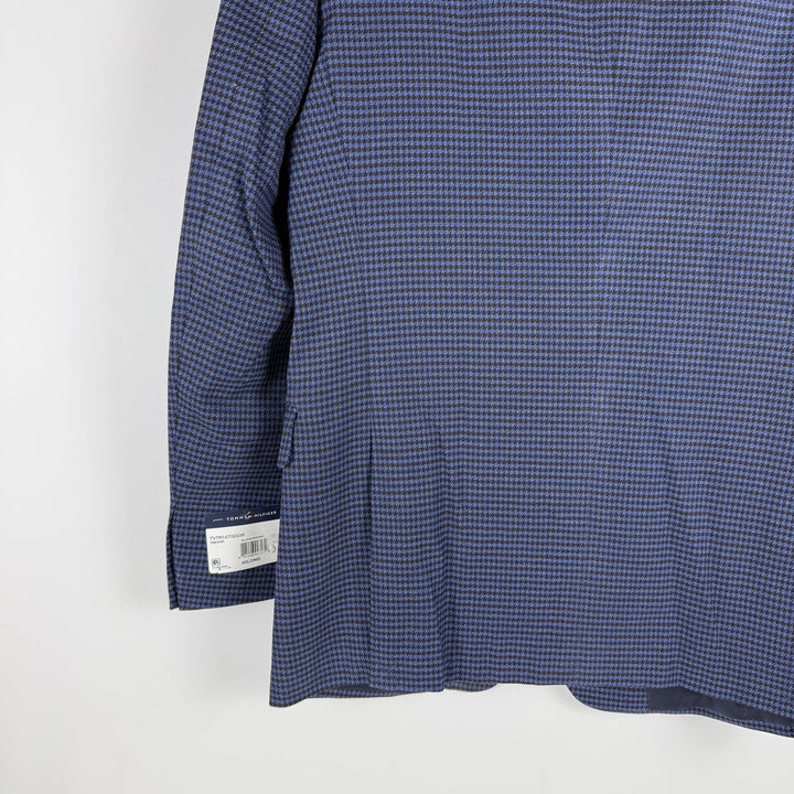 Translation missing: en.Tommy Hilfiger Men's Trevor Houndstooth Modern-Fit Sport Coat Blue Burgundy-40L
