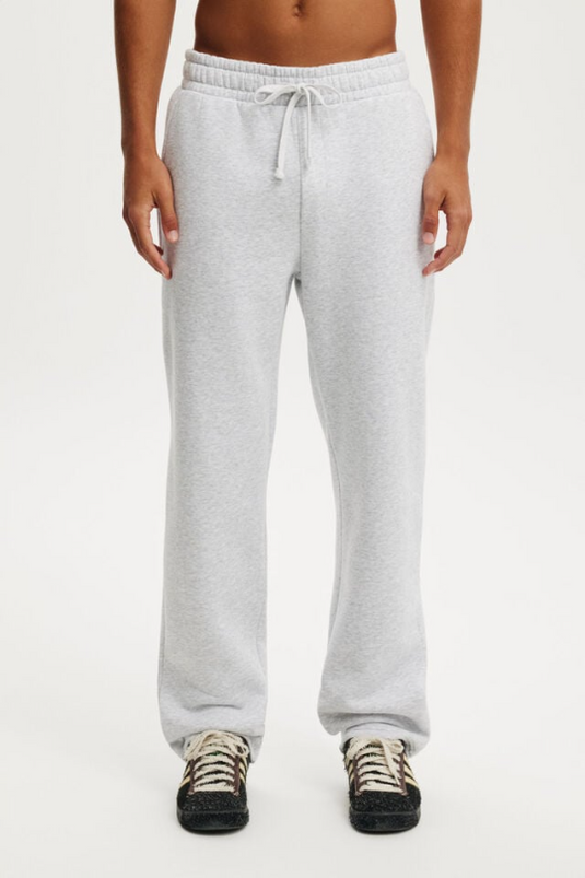 Translation missing: en.Cotton On Men's Relaxed Track Pants Size Large Gray Marle Elastic Waist Pockets