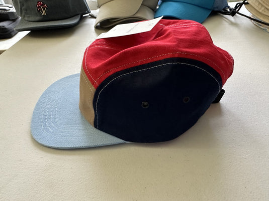 Translation missing: en.Sun + Stone Mens Colorblocked Panel Cap Red/blue Multi-O/S