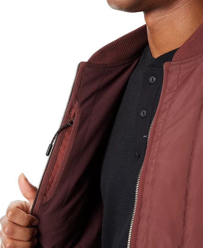 Translation missing: en.Bass Outdoor Reversible Jacket Mens Medium Rum Raisin Zip Front Liner Warm Tech
