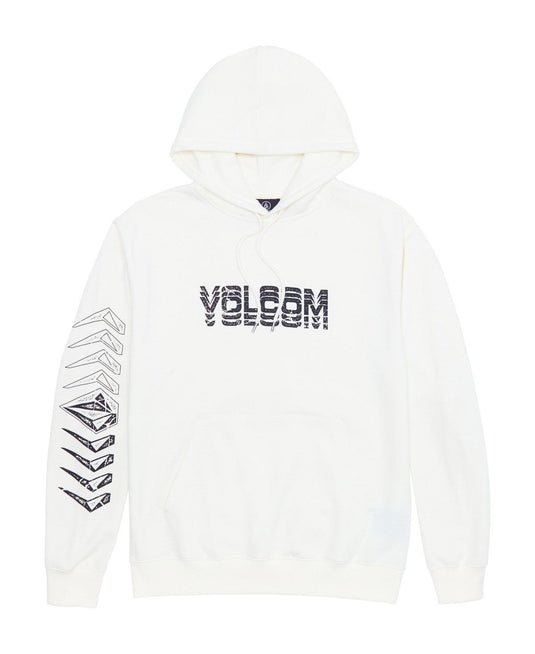 Translation missing: en.Volcom Men's Cement Pullover Hoodie Fleece Sweatshirt, Off White Heather, XL