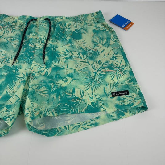 Translation missing: en.Columbia Men's Summertide Stretch Printed Shorts Ice Green Sketchy Paradise-2XL
