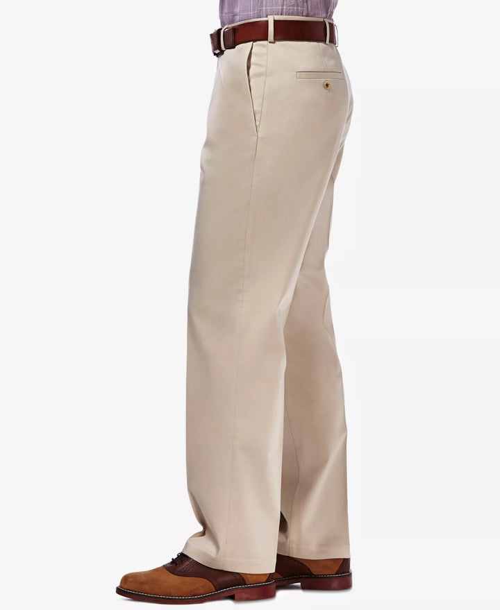 Translation missing: en.Haggar Men's Premium No Iron Khaki Classic Fit Flat Front Stretch Sand-32x32