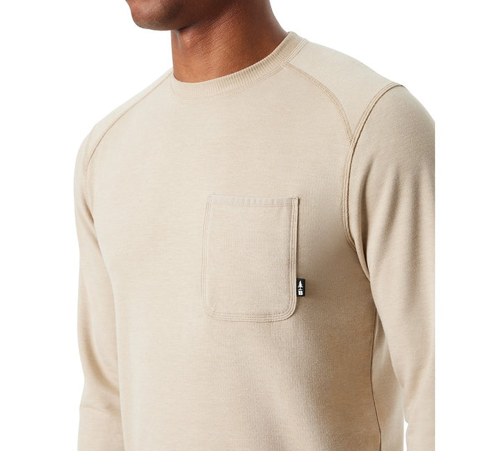 Translation missing: en.Bass Outdoor T-Shirt Men's Size XL Trench Coat Tan Long-Sleeve Ribbed Pocket