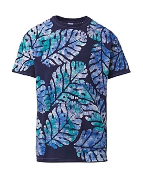Translation missing: en.Studio 189 Men's Big Leaf Tee in Navy Blue-Size Small