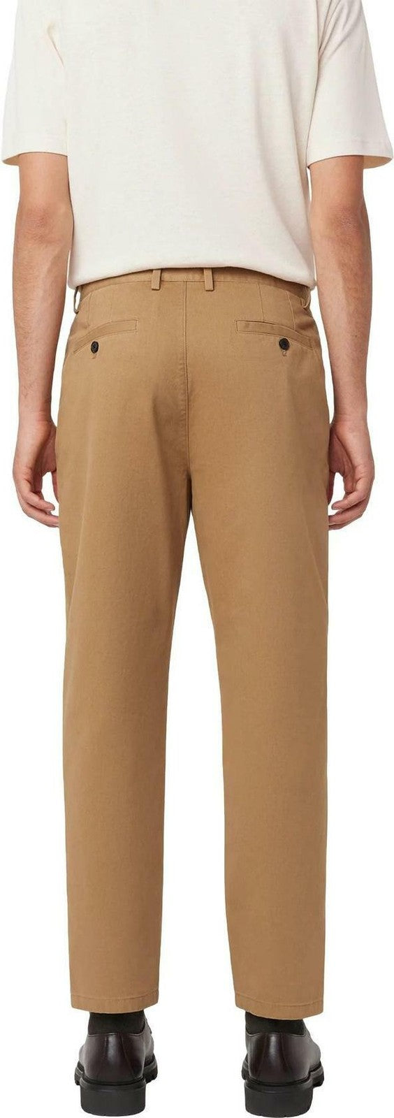 Translation missing: en.Frank and Oak Mens Jamie Relaxed-Tapered Fit Cropped Pleated Pants DK Yellow-36