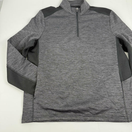 Translation missing: en.PGA Tour Golf Sweater Caviar Hthr Size Small Two-Tone Space-Dyed Quarter-Zip