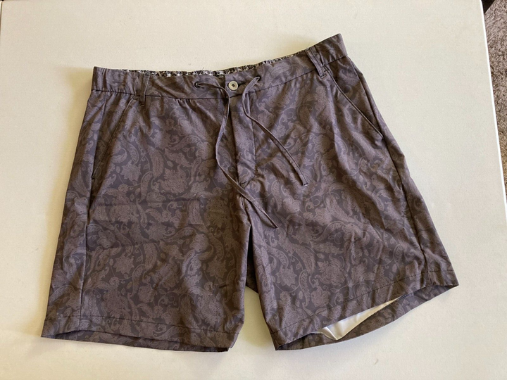 Translation missing: en.Robert Graham Men's Classic Fit Beach to Bar Bounty Shorts, Size 38 in Black