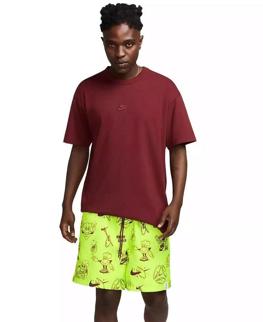 Translation missing: en.Nike Men's Club Woven Printed 6in Inseam Shorts Volt HF445-Size Small