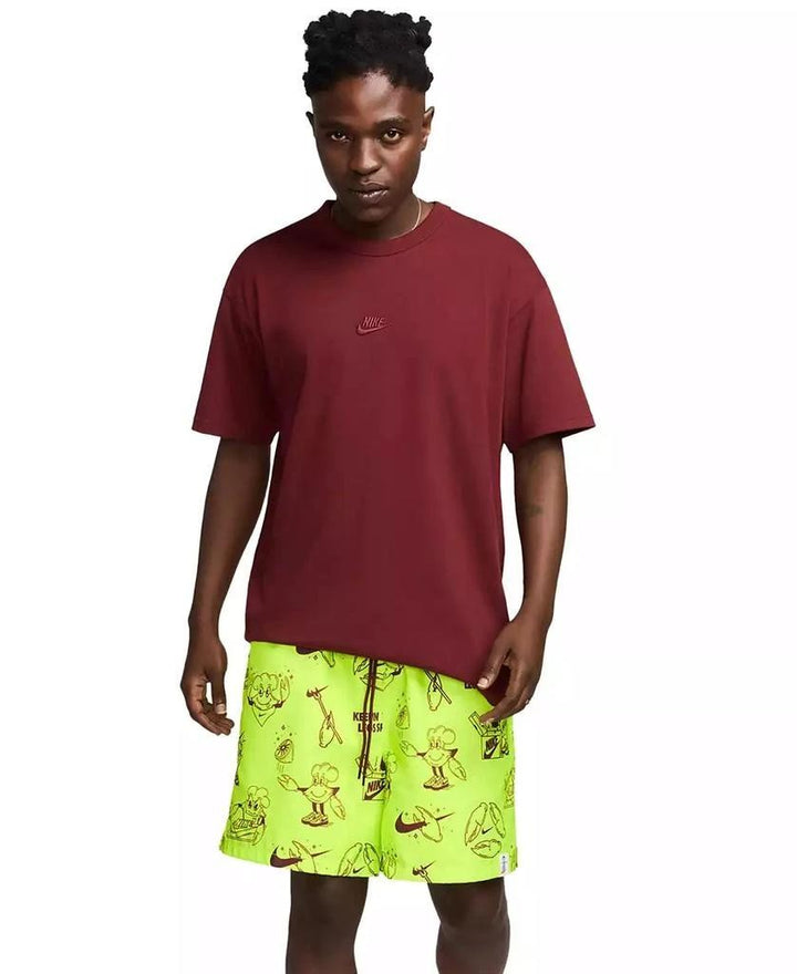 Translation missing: en.Nike Men's Club Woven Printed 6in Inseam Shorts Volt HF445-Size Small