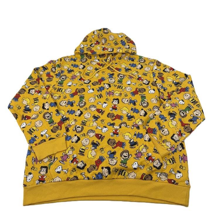 Translation missing: en.Hybrid Mens Peanuts Charlie Brown &amp; Friends Regular-Fit Fleece Hoodie Gold-Large