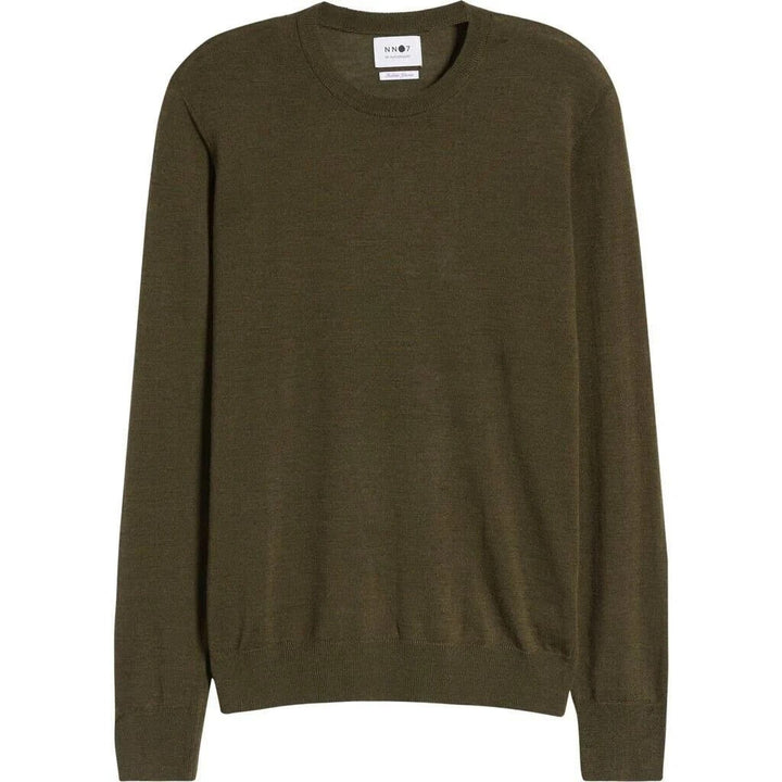 Translation missing: en.NN07 Men's Harry Merino Wool Pullover Sweater in 321 Dark Green Melange-Medium