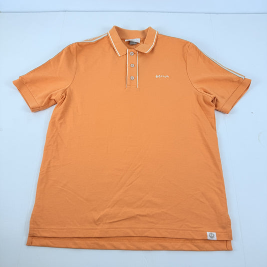 Translation missing: en.AGTAWH All Good Things French Terry Polo Mens Size 2XL Melon Orange Cotton