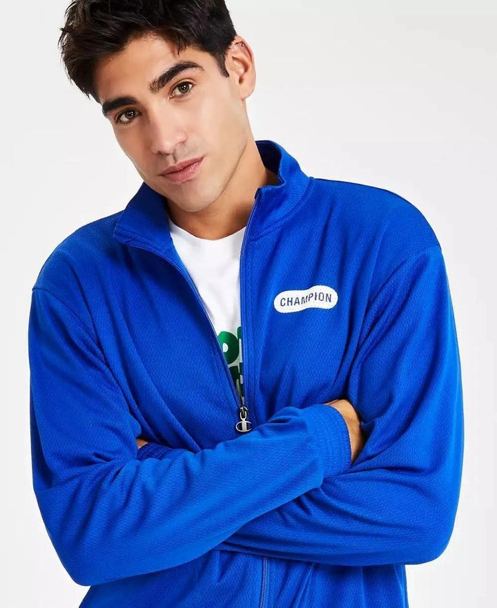 Translation missing: en.Champion Track Jacket Surf The Web Blue Size Small Attack Reg-Fit Mesh Full-Zip