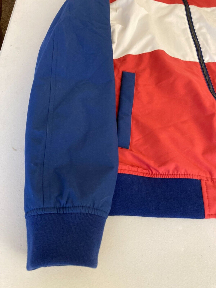 Translation missing: en.Club Room Men's Regular-Fit Color Block Bomber Jacket Red/White/Blue-Medium