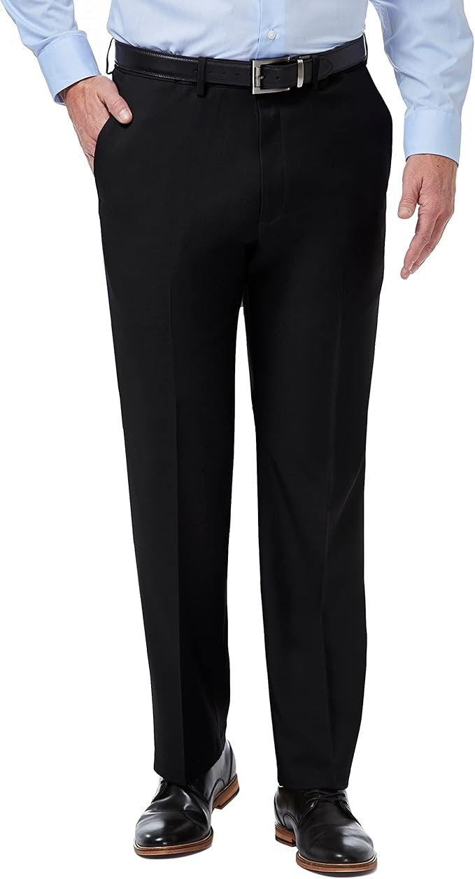 Translation missing: en.Haggar Men's Premium Comfort Stretch Classic-Fit Black Dress Pants-38x29
