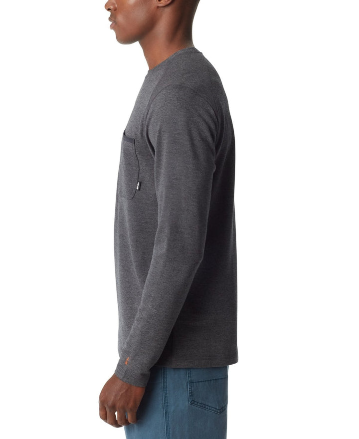 Translation missing: en.Bass Outdoor T-Shirt Men's Size Small Black Beauty Long-Sleeve Ribbed Pocket