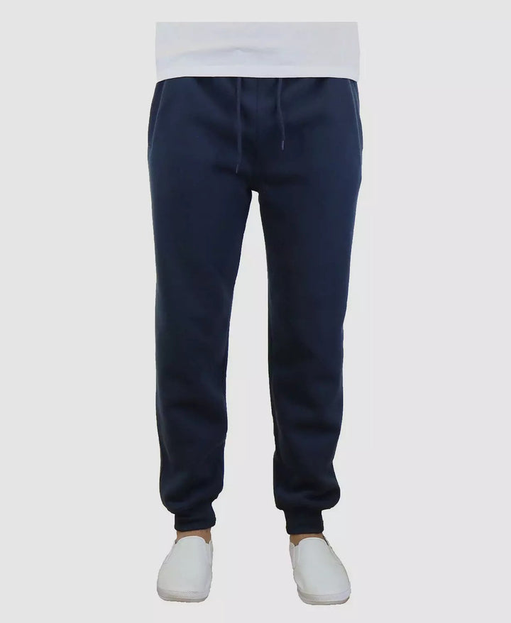 Translation missing: en.Galaxy By Harvic Men's Fleece Slim Fit Jogger Pants in Navy-Small