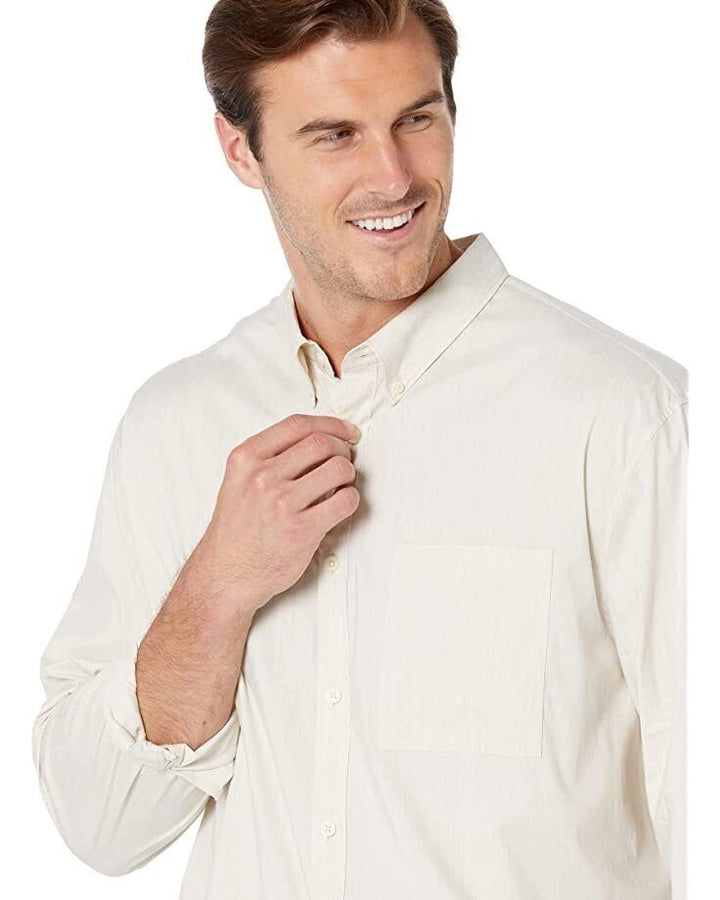 Translation missing: en.Calvin Klein Men's Stretch Textured Shirt in Silver Birch-XL