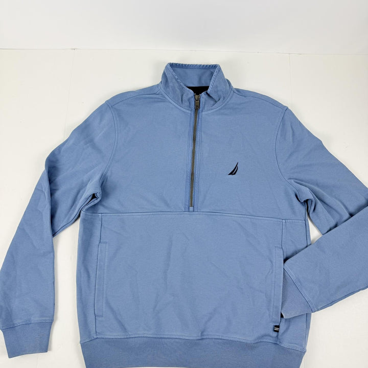 Translation missing: en.Nautica Men's Long Sleeve Half-Zip Sweatshirt Size Small Blue Classic Fit