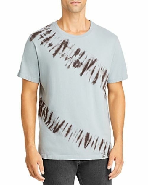 Translation missing: en.Original Paperbacks Portland Diagonal Stripe Tie Dyed Jersey Tee Grey Gunmetal-M