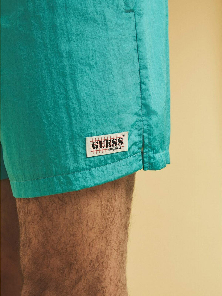 Translation missing: en.GUESS Men's Go Patch Shorts in Paraiso Blue-Large 36-38