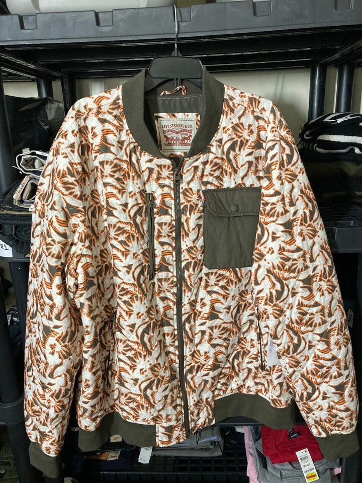 Translation missing: en.Levi's Men's Parachute Cotton Diamond Quilted Bomber Jacket Multicolor-2XL