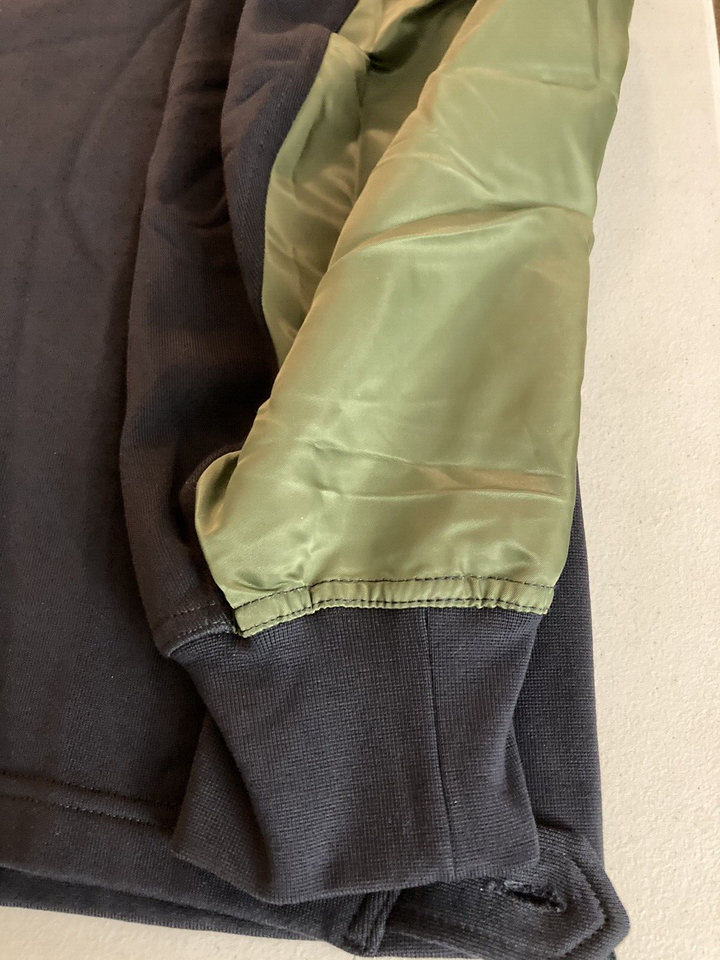 Translation missing: en.Zucca Men's 14 COTTON HOODED SWEATSHIRT Navy/Green-Medium
