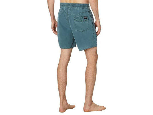 Translation missing: en.Volcom Men's  Center Trunk 17 Swim Trunks Service Blue-Medium