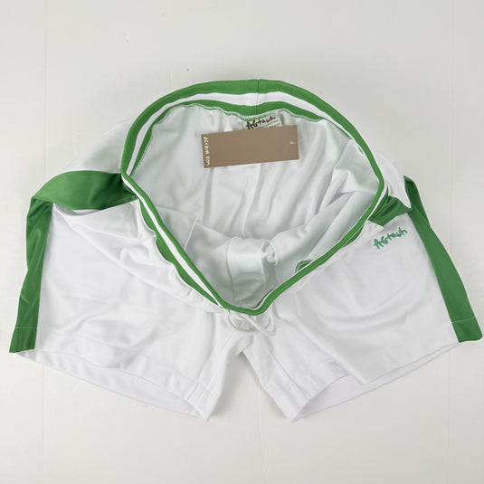 Translation missing: en.All Good Things Are Welcome Here Volley Shorts 6.5 Inseam White/Green-2XL