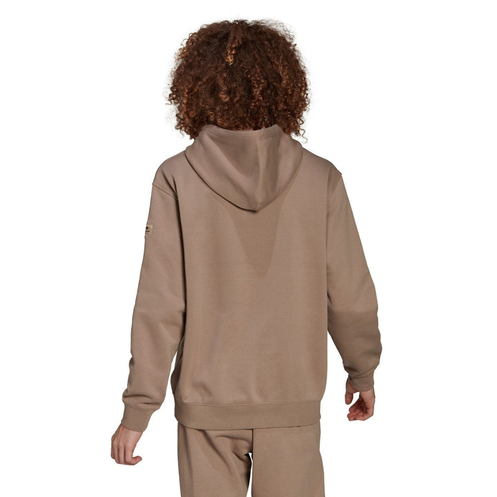 Translation missing: en.adidas Mens Trefoil Linear Regular-Fit Hoodie Chalky Brown 2XL