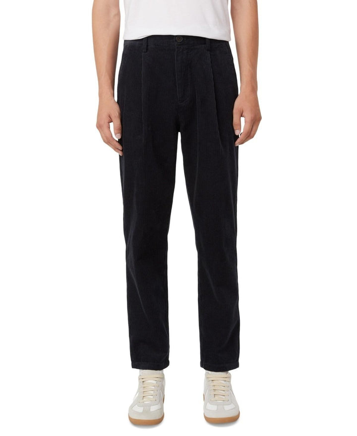 Translation missing: en.Frank And Oak Men's Jamie Tapered-Fit Pleated Corduroy Pants - Dark Blue-28W