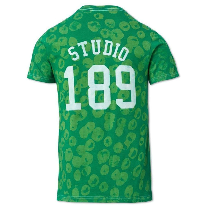Translation missing: en.Studio 189 Men's Hand Batik All Cotton Bubble Dots Tee Shirt in Green-Medium