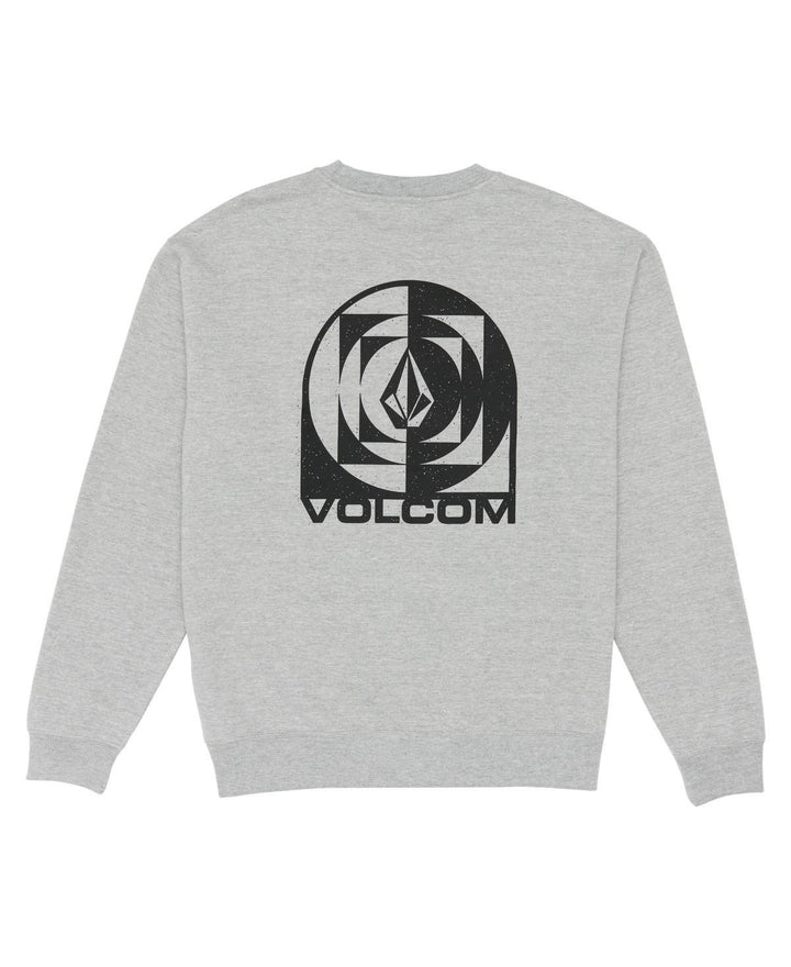 Translation missing: en.Volcom Men's Echo Chamber Crew Neck Fleece Sweatshirt, Heather Grey, X-Large