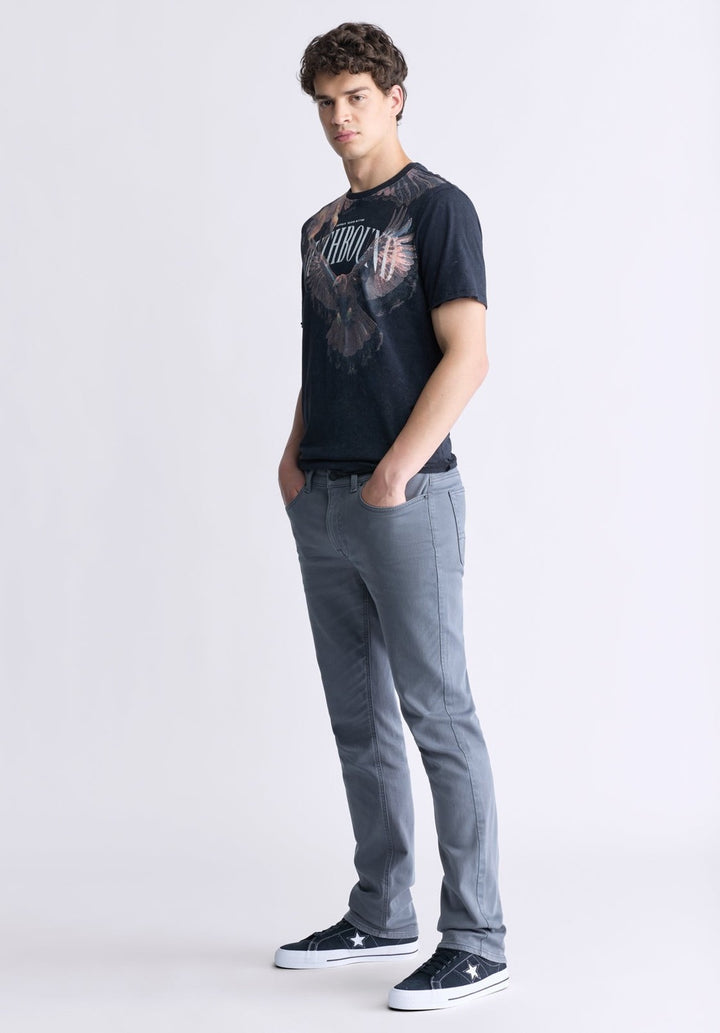 Translation missing: en.Buffalo David Men's Tizro Southbound Graphic Cotton T-Shirt - Black-Medium