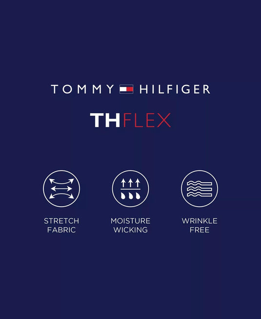 Translation missing: en.Tommy Hilfiger Dress Shirt 14.5 32/33 White Multi Regular Fit Mens Twill