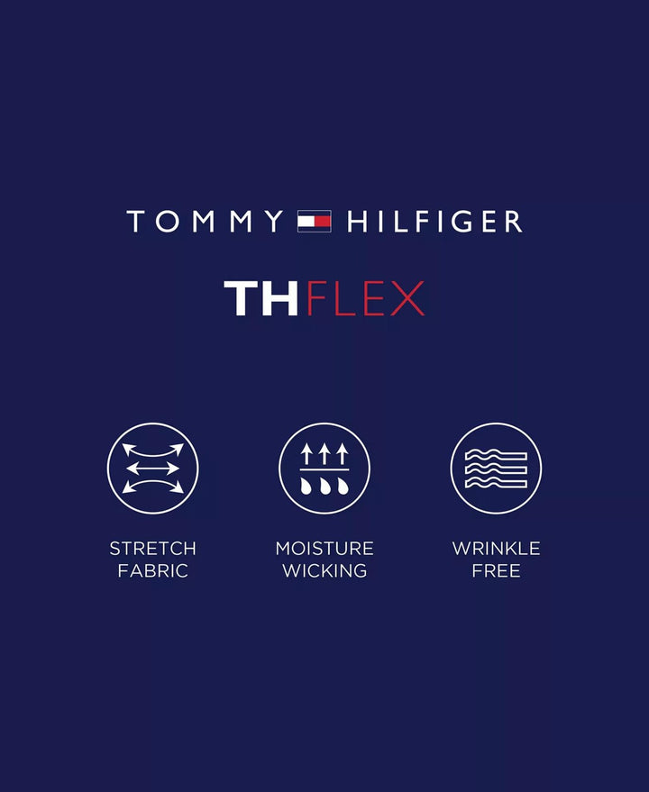 Translation missing: en.Tommy Hilfiger Dress Shirt 14.5 32/33 White Multi Regular Fit Mens Twill