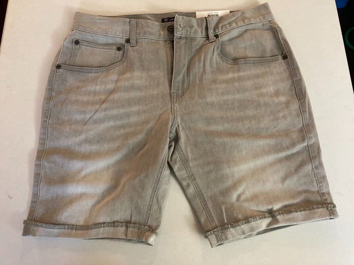 Translation missing: en.International Concepts Men's Cuffed Denim 9" Shorts Seashell Grey-30