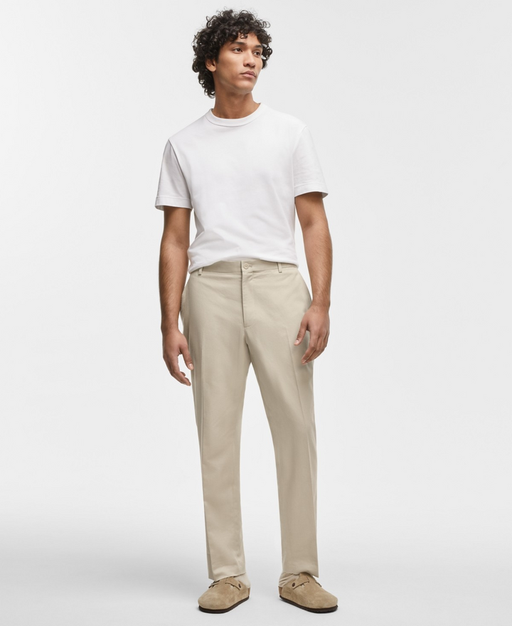 Translation missing: en.Mode of One Men's Slim-Fit Cotton Linen Chino Pants Dark Ecru-34x30
