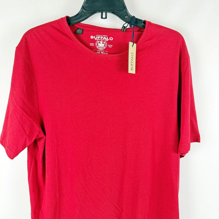Translation missing: en.Buffalo David Bitton Men's Classic-Fit Solid T-Shirt - Red-XL