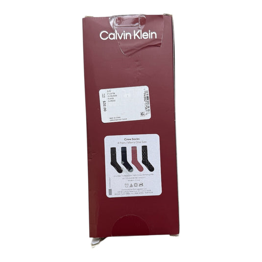 Translation missing: en.Calvin Klein Men's Premium 4-Pk. Dress Crew Socks Black Multi -7-12