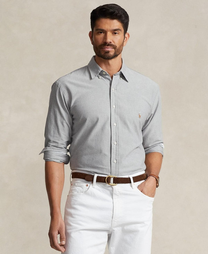 Translation missing: en.Polo Ralph Lauren Men's Big &amp; Tall Iconic Oxford Shirt - Grey-3XB
